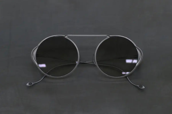 Rigards x boris bidjan saberi joint RG1011BBS β titanium alloy sunglasses RG-RG1011BBS-STKQHP raw titanium frame light gray